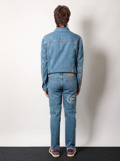 Gucci Jeans With Lasered Double G