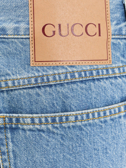 Gucci Jeans With Lasered Double G