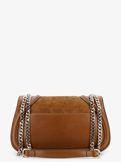 Gucci Medium Blondie Suede And Leather Shoulder Bag
