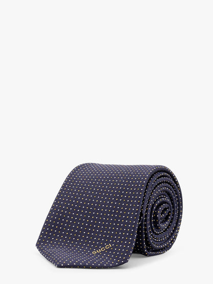 Gucci Silk Tie With Gudots Motif