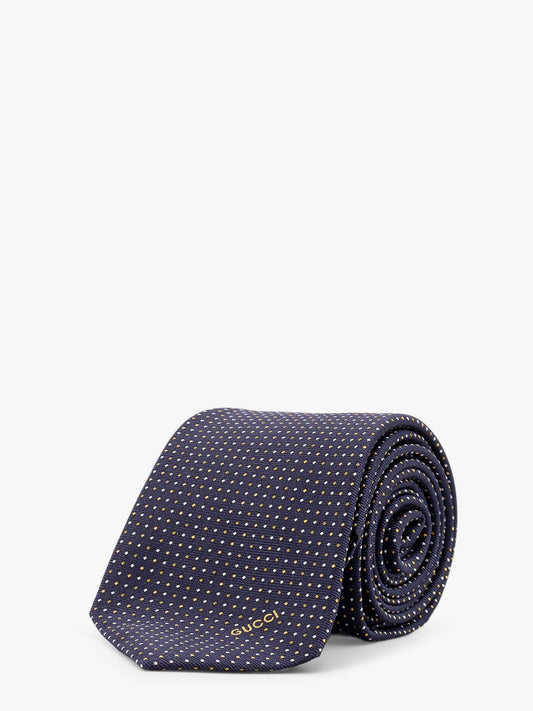 Gucci Silk Tie With Gudots Motif