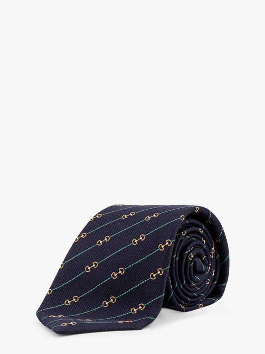 Gucci Silk Tie With Royal Morsy Motif