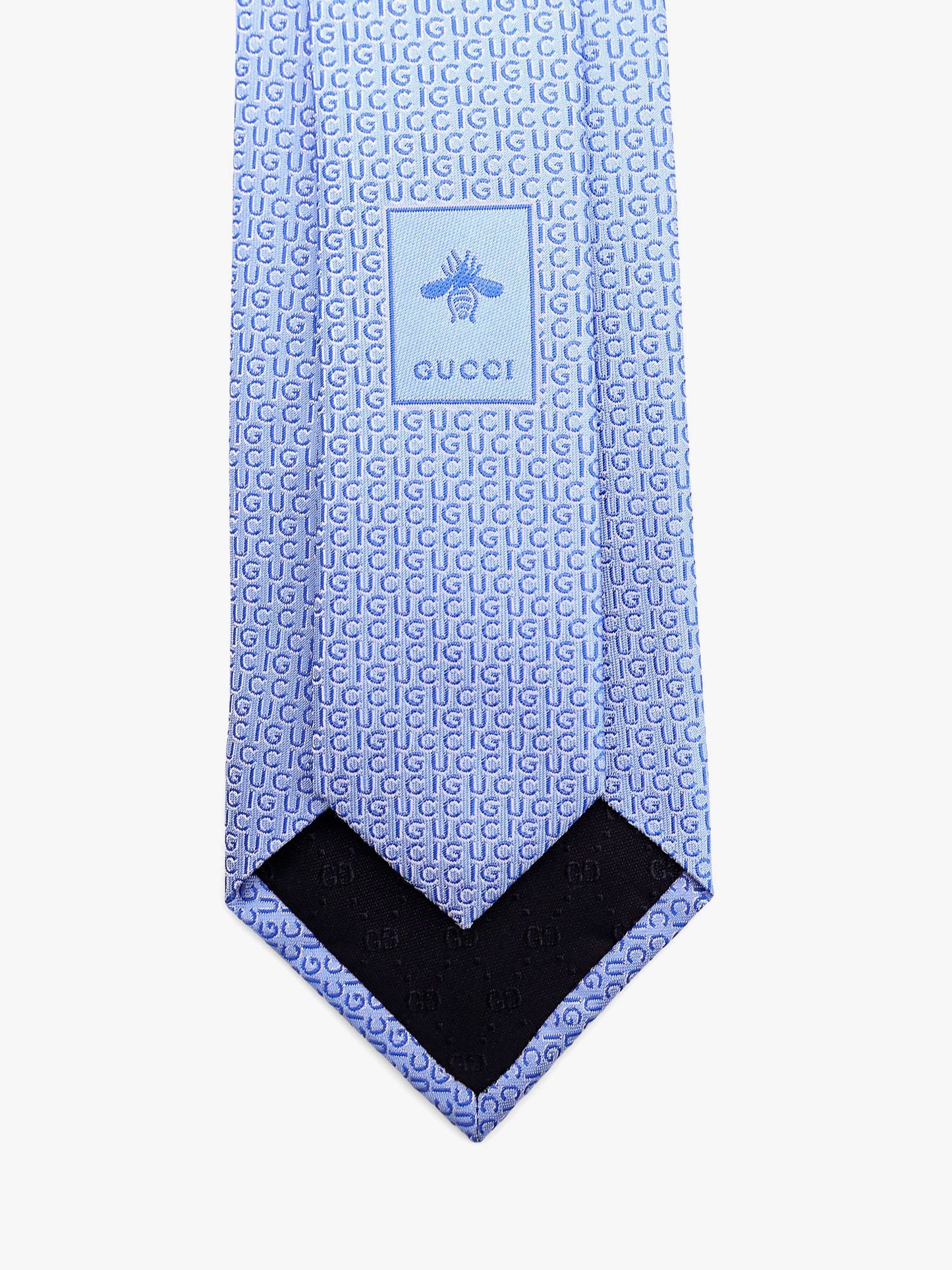 Gucci Silk Tie With Writing Motif