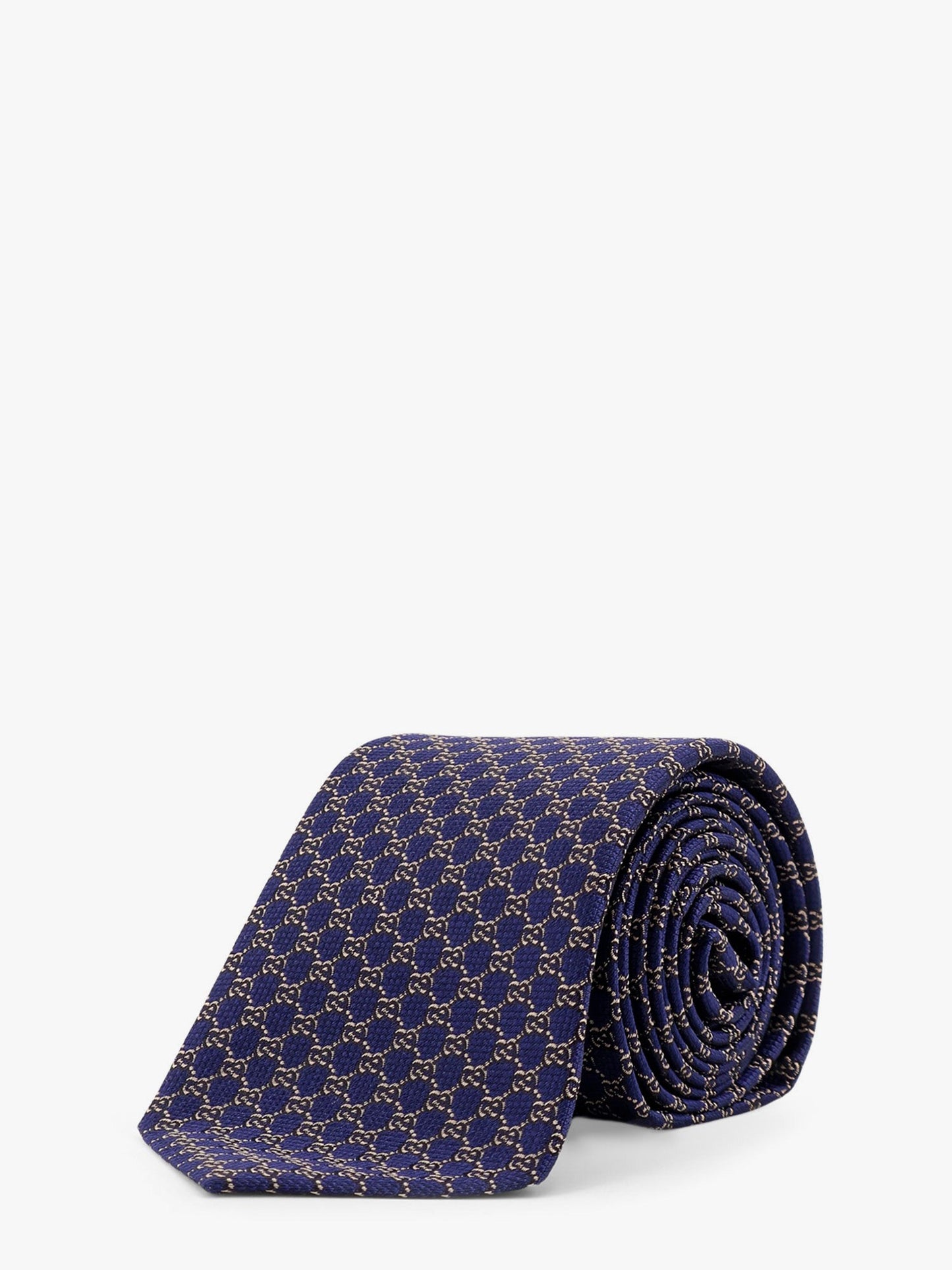 Gucci Silk Tie With Gg Move Motif