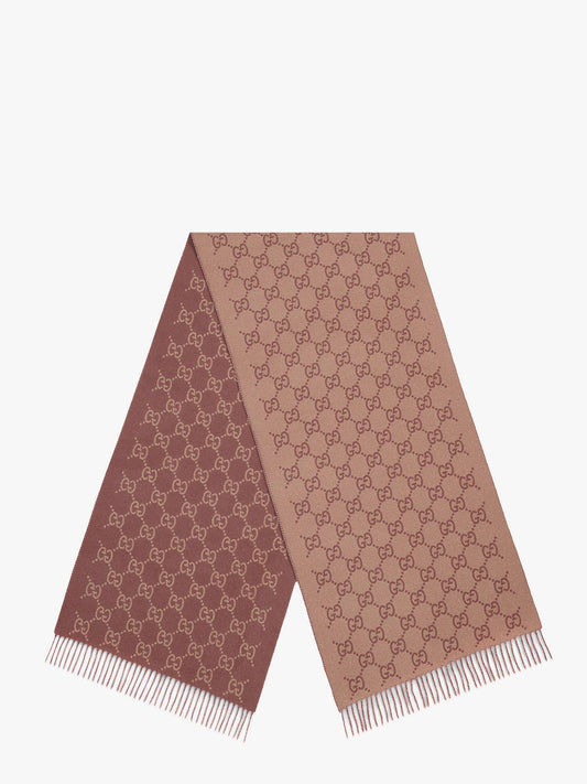 Gucci Gg Cashmere Scarf With Lurex Effect