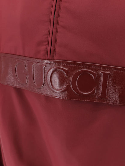 Gucci Gucci Rosso Ancora Technical Gabardine Jacket