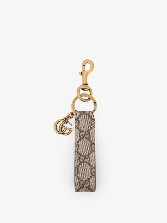 Gucci Gg Supreme Fabric Keyring