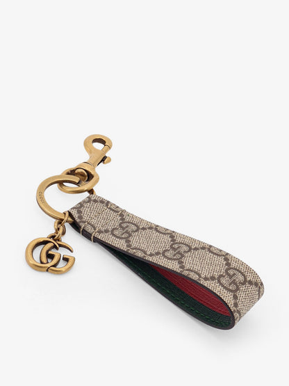 Gucci Gg Supreme Fabric Keyring