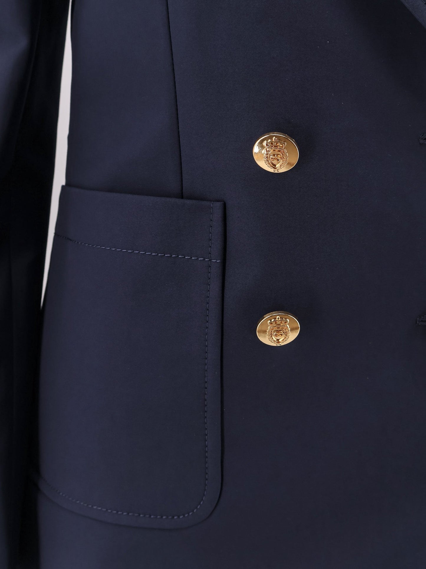 Gucci Cotton Blazer With Iconic Gucci Crest Buttons