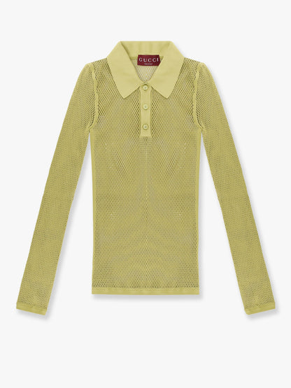 Gucci Perforated Polo Shirt