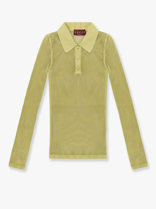 Gucci Perforated Polo Shirt