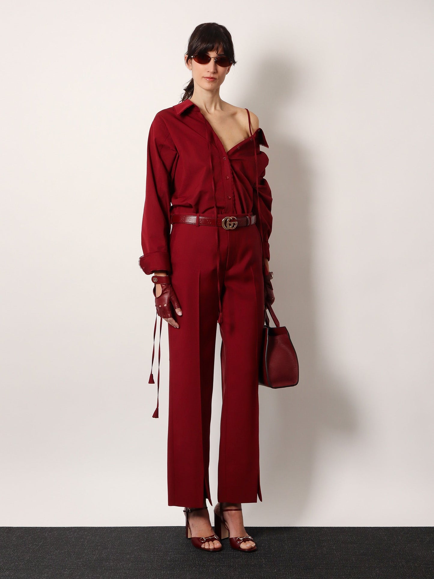 Gucci Cotton Popeline Shirt With Ties And Laces Profiles
