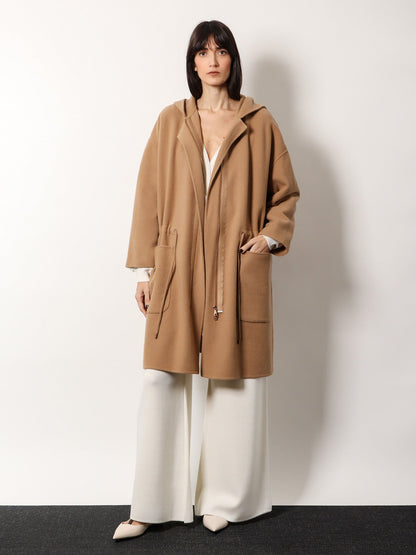 Max Mara Miele Hand Made Virgin Wool And Cashmere Coat