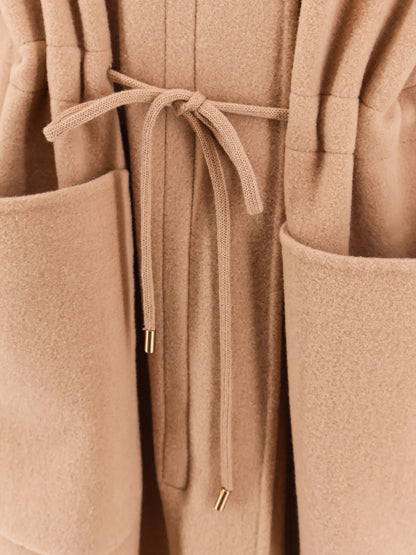 Max Mara Miele Hand Made Virgin Wool And Cashmere Coat