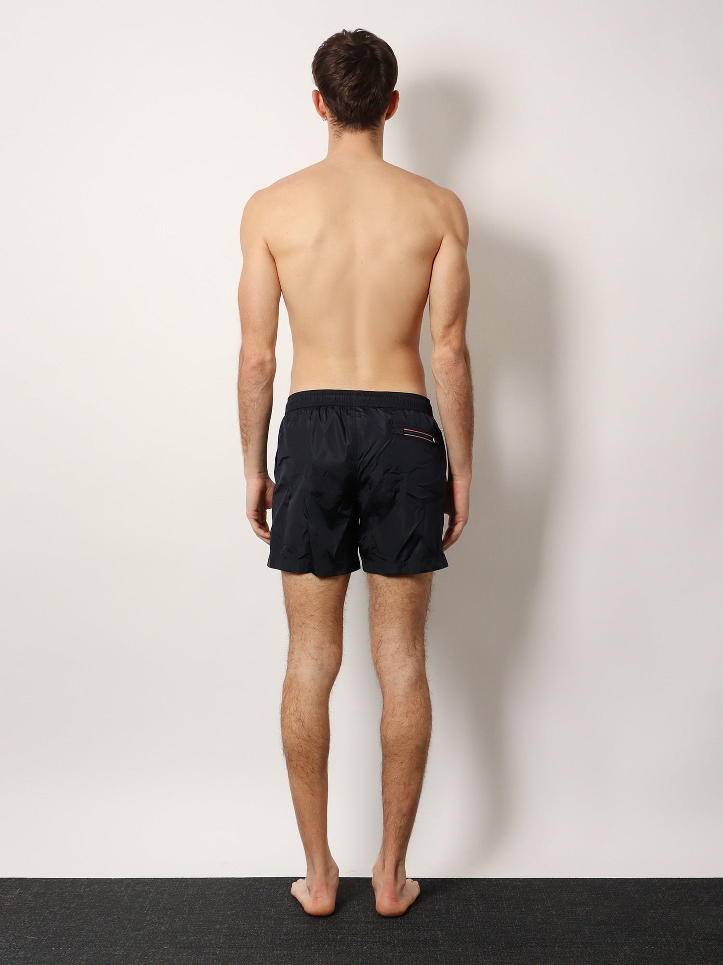 Moncler Nylon Swim Trunk With Frontal Logo Patch