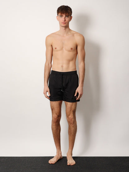 Moncler Nylon Swim Trunk With Frontal Logo Patch
