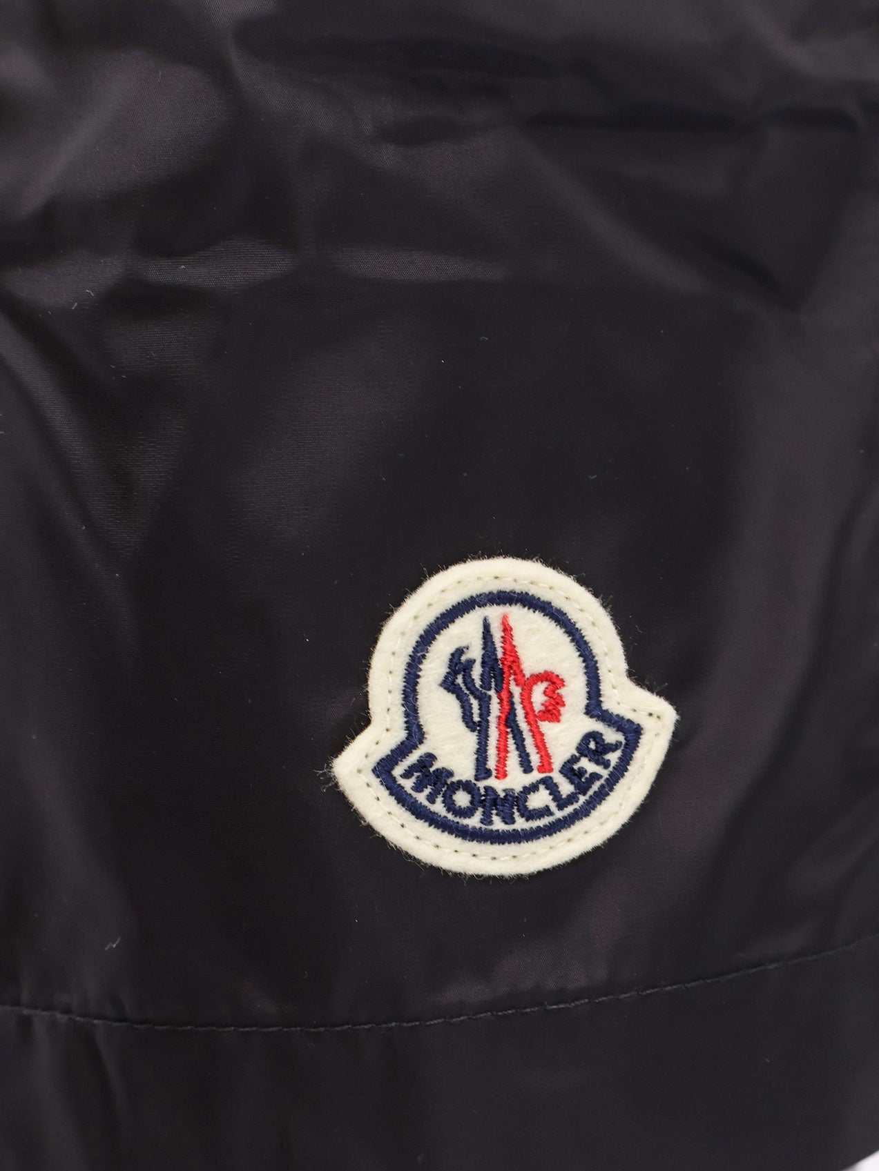 Moncler Nylon Swim Trunk With Frontal Logo Patch