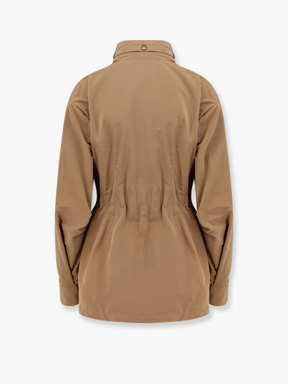 Moncler Nades Water Repellent Fabric Parka With Iconic Lateral Logo Patch