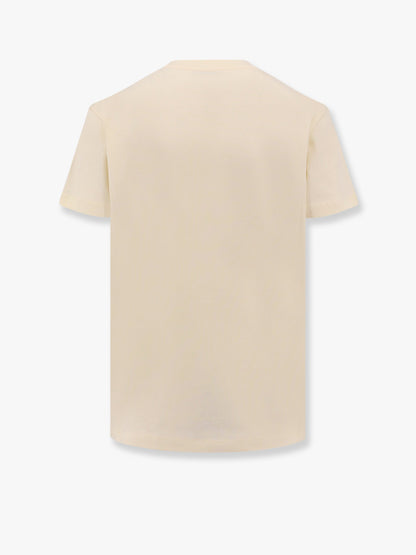 Moncler Biologic Cotton T Shirt With Embroidered Logo