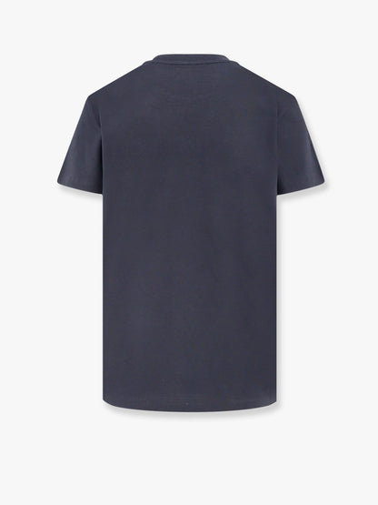 Moncler Biologic Cotton T Shirt With Embroidered Logo