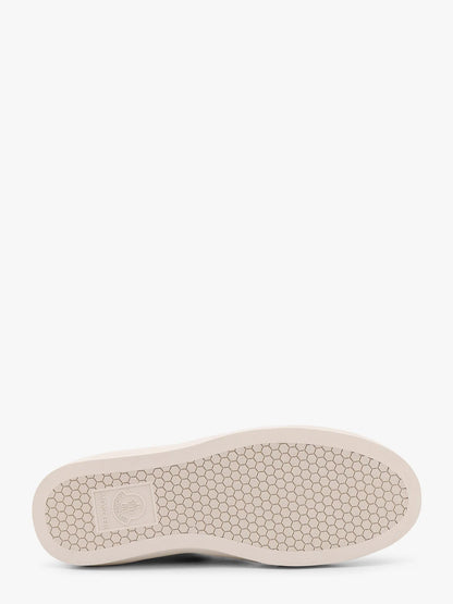 MONCLER - Monaco2 leather sneakers with logo print