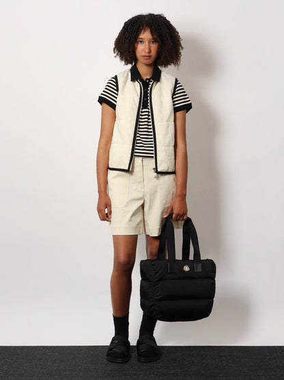 Moncler Caradoc Padded Nylon Shoulder Bag With Logo Patch