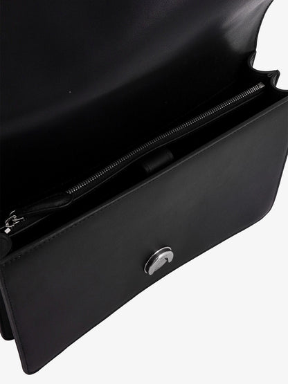 Pinko Leather Shoulder Bag With Love Birds Buckle