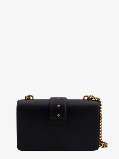 Pinko Leather Shoulder Bag With Iconic Love Birds Buckle