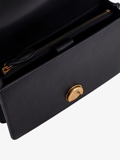 Pinko Leather Shoulder Bag With Iconic Love Birds Buckle