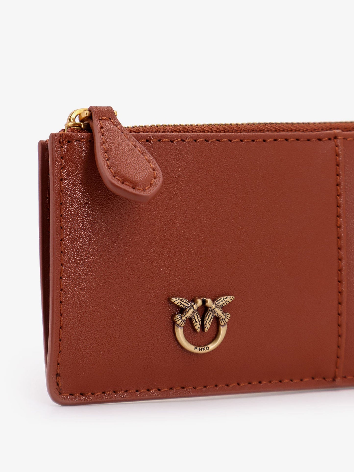 Pinko Leather Wallet With Love Birds Logo