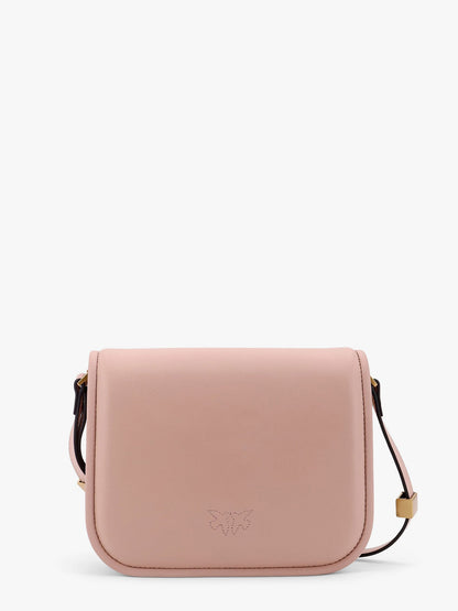 Pinko Love Box Leather Crossbody Bag