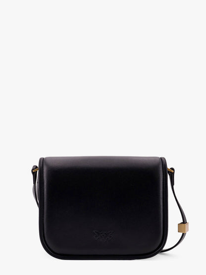Pinko Love Box Leather Crossbody Bag