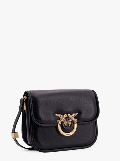 Pinko Love Box Leather Crossbody Bag