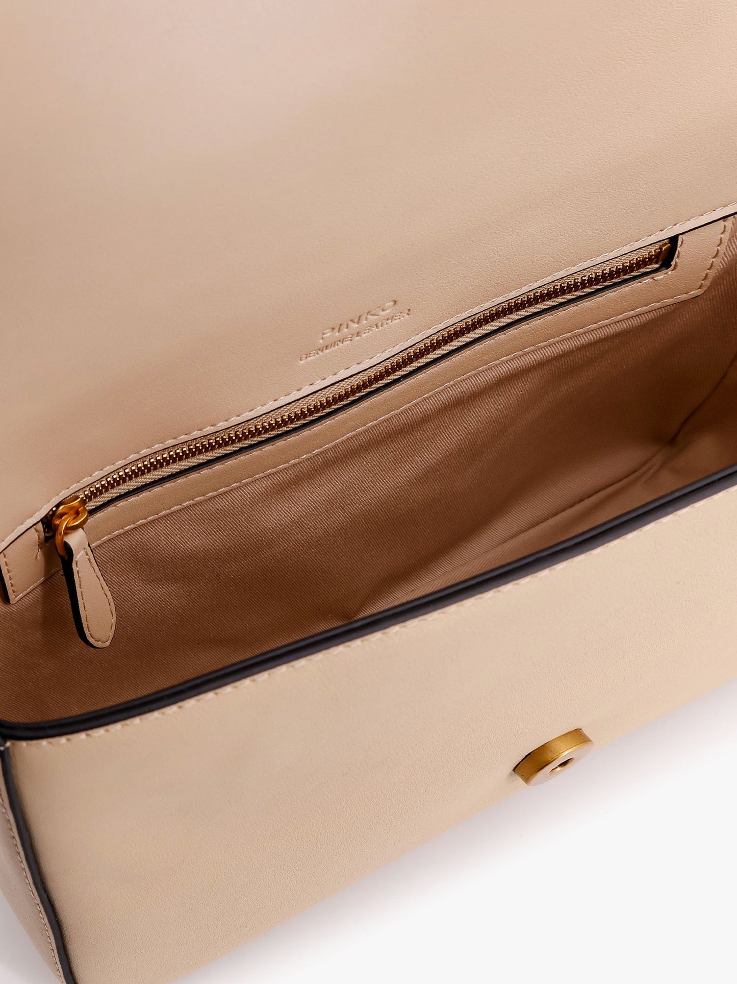 Pinko Love One Classic Leather Shoulder Bag