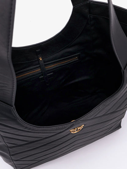 Pinko Quilted Leather Shoulder Bag