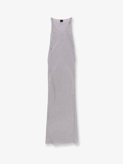Pinko Nelson Viscose And Metallised Fibre Long Dress