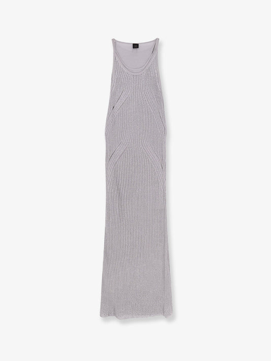 Pinko Nelson Viscose And Metallised Fibre Long Dress