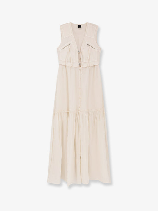Pinko Andres Cotton Long Dress