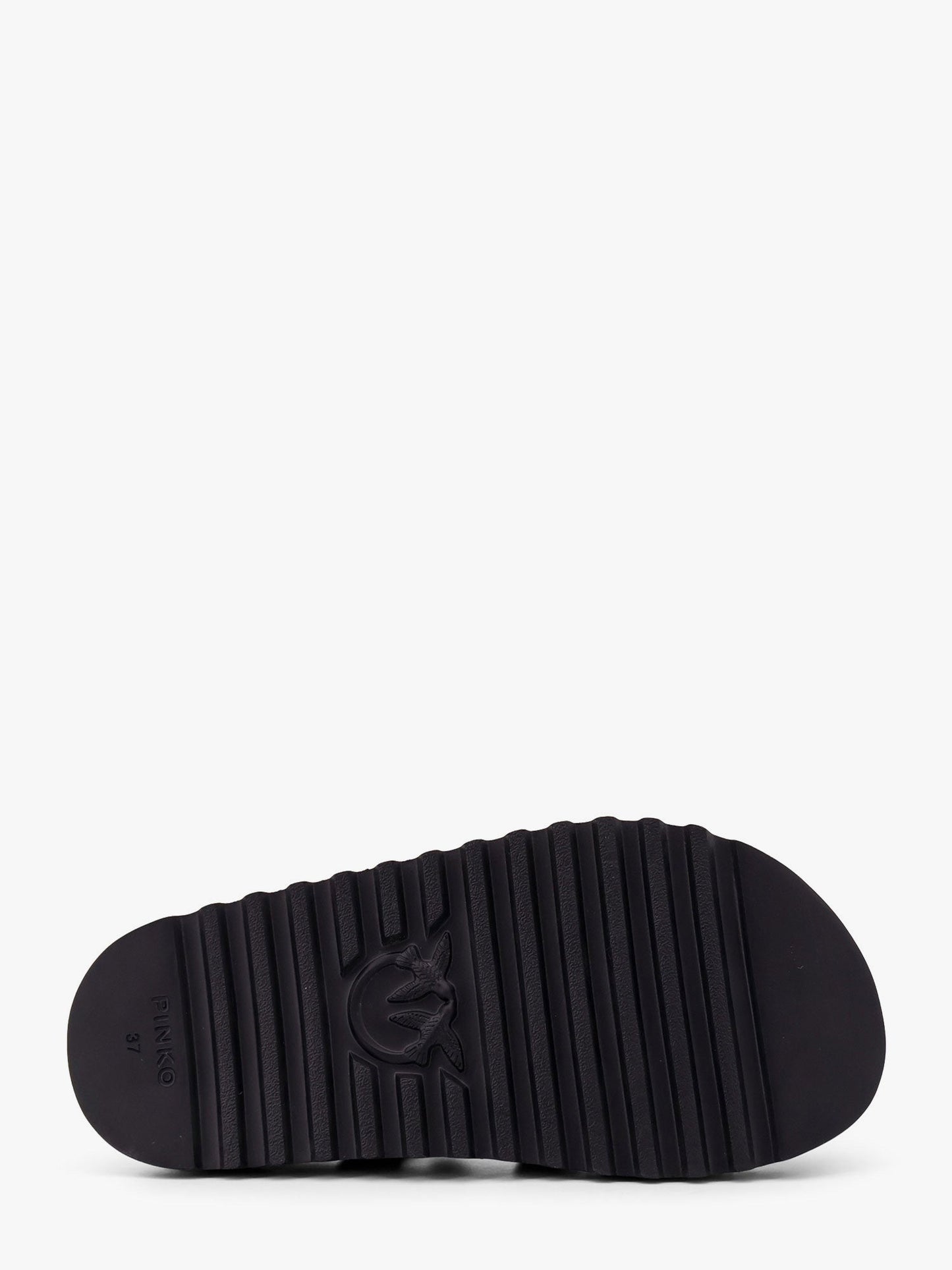 Pinko Leather Sandals With Metal Details