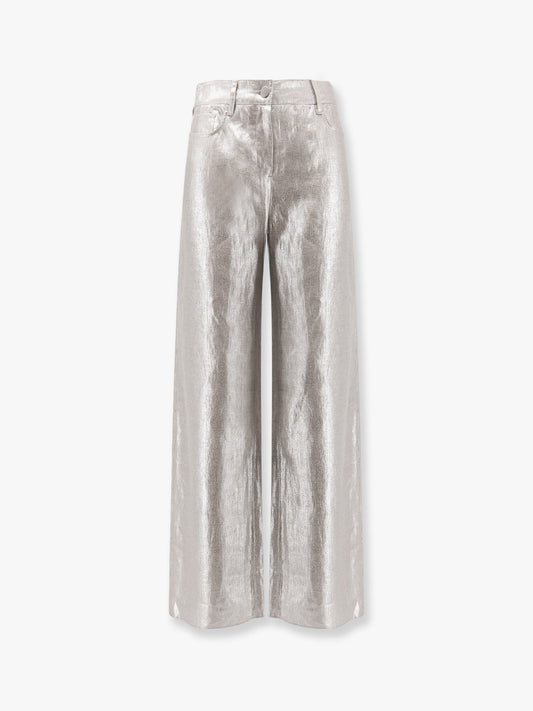 'S Max Mara Malika Covered Linen Trouser