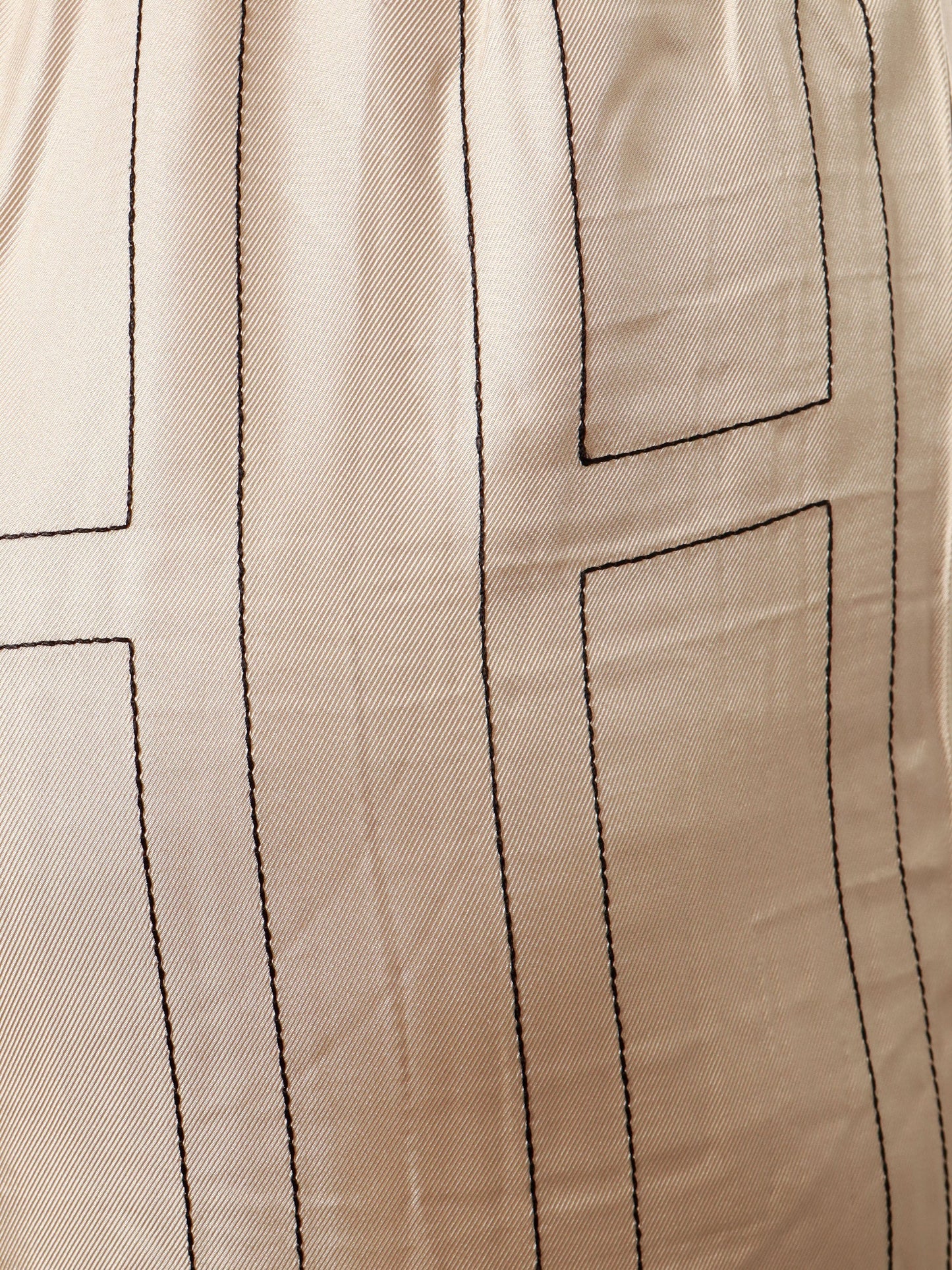 Toteme Silk Pajamas Trouser With Monogram Embroidery
