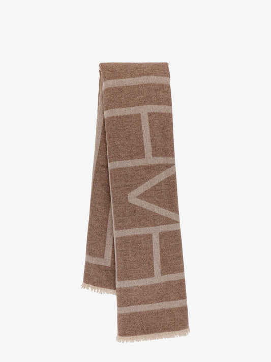 Toteme Monogram Virgin Wool And Cashmere Scarf