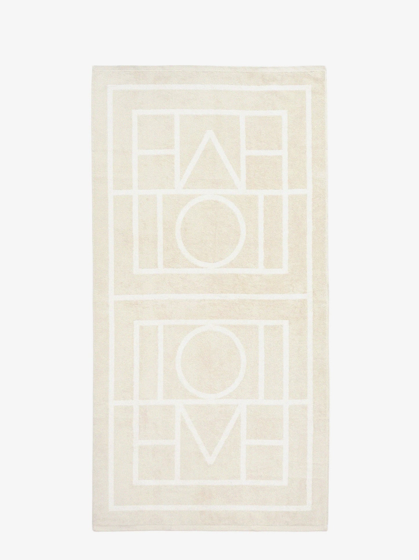 Toteme Monogram Organic Cotton Beach Towel