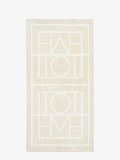 Toteme Monogram Organic Cotton Beach Towel