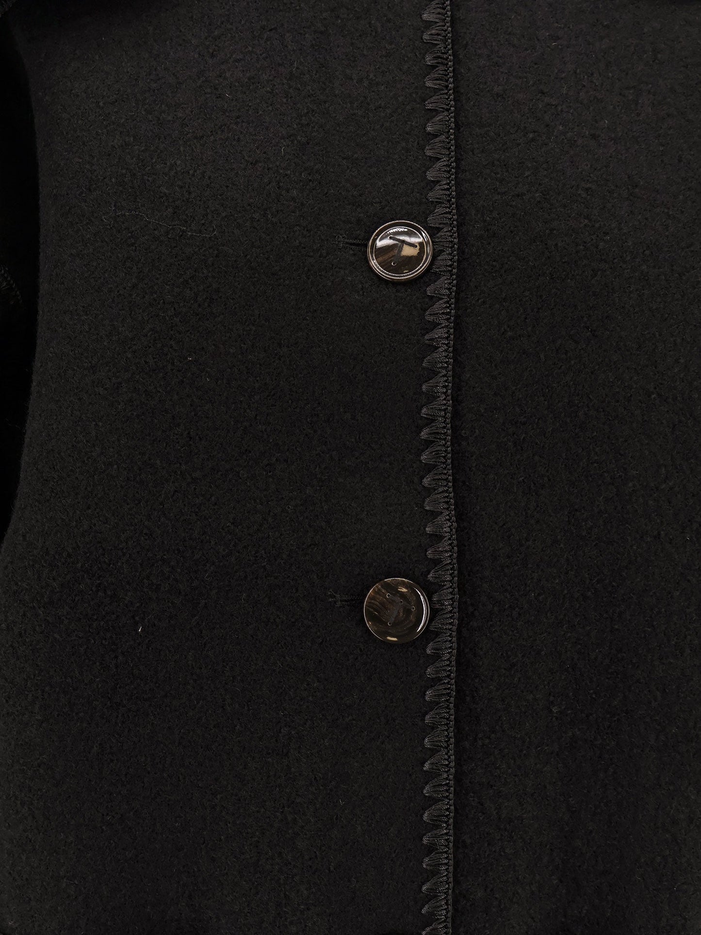 Toteme Wool Blend Coat With Embroidery And Scarf