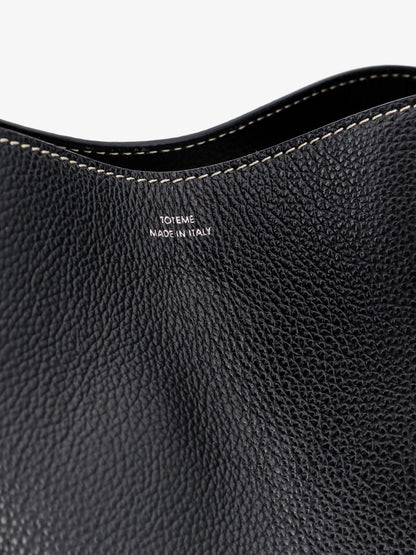 Toteme Leather Bucket Bag With Contrasting Stitching