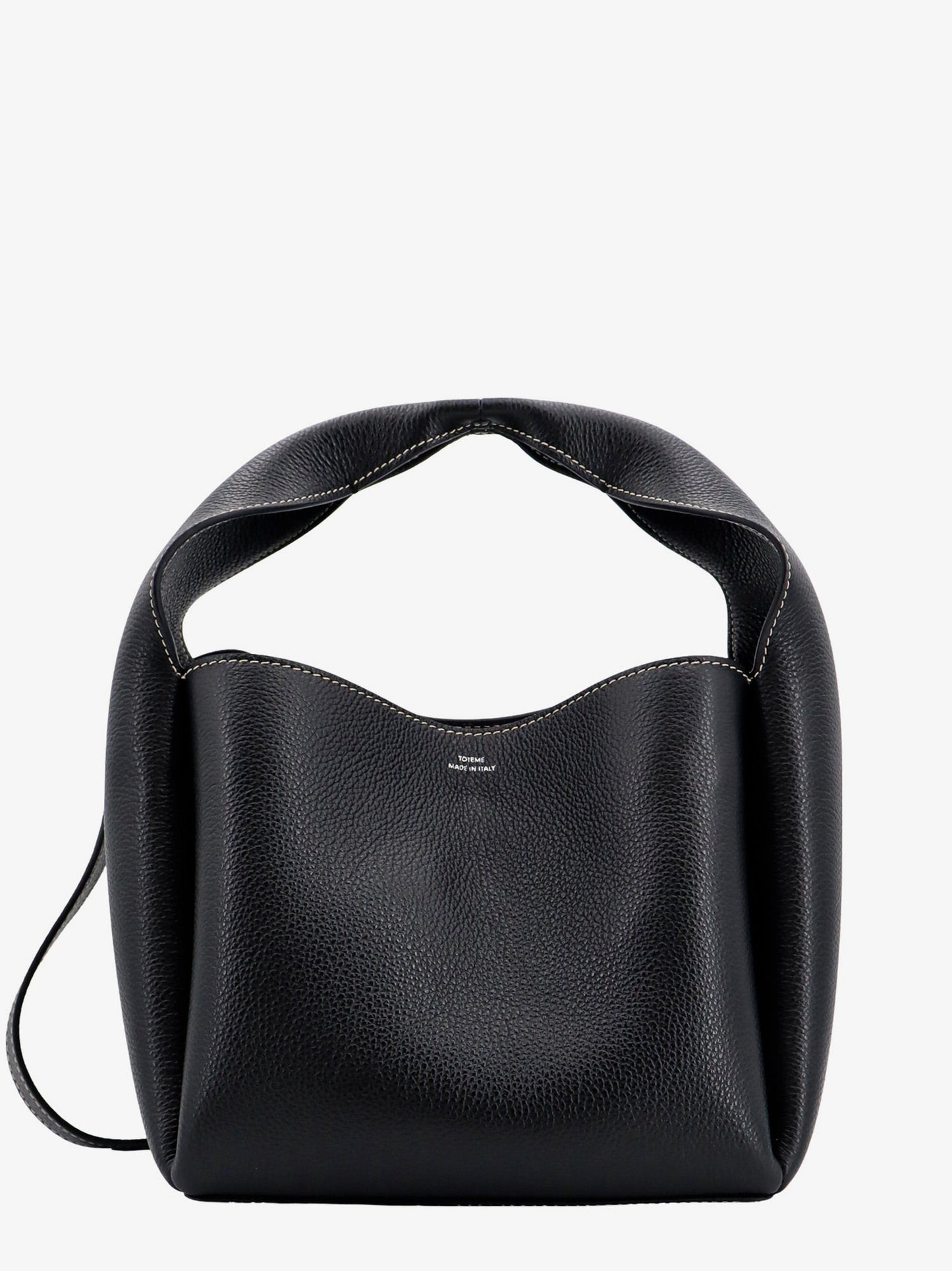Toteme Leather Bucket Bag With Contrasting Stitching