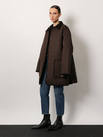 Toteme Recycled Nylon Jacket With Velvet Profiles