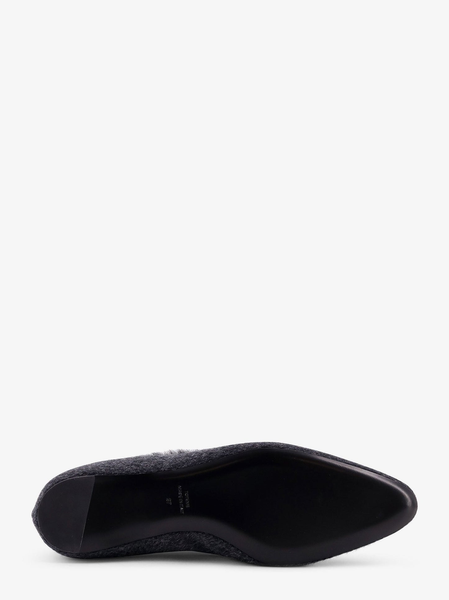 Toteme Shearling Edge Wool Ballerinas
