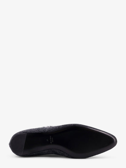 Toteme Shearling Edge Wool Ballerinas